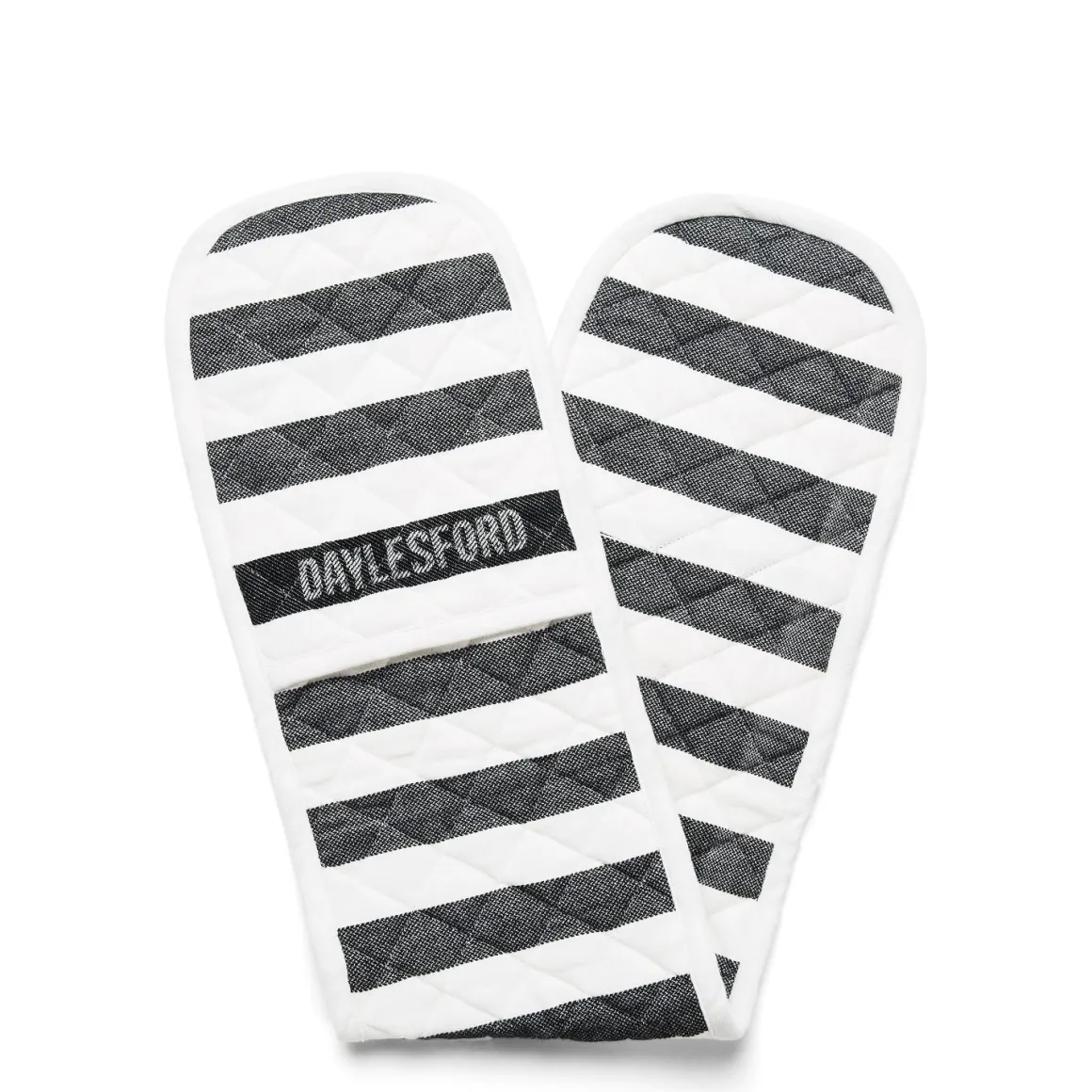 Black & White Stripe Double Oven Glove