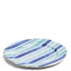 Circus Stripe Blue Charger Plate