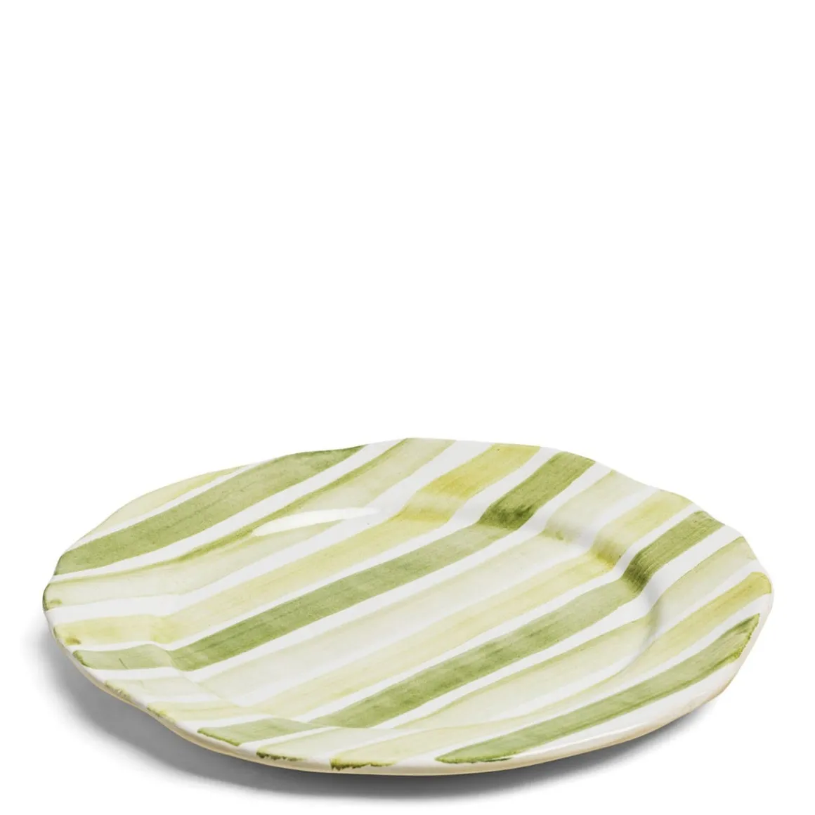 Circus Stripe Green Charger Plate