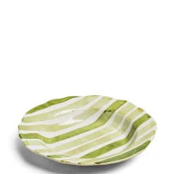 Circus Stripe Green Large Bowl