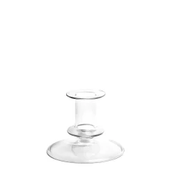 Clear Candlestick Holder