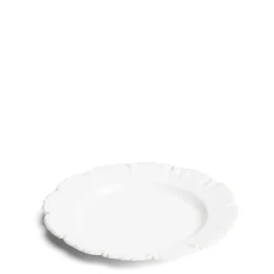 Combs Dessert Plate White