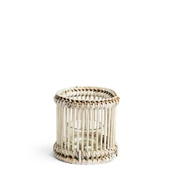 Cove Candle Holder White Wash