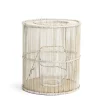 Cove Candle Holder White Wash Large