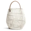 Cove Lantern White Wash Large