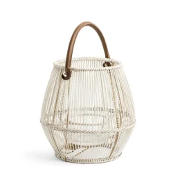 Cove Lantern White Wash Small