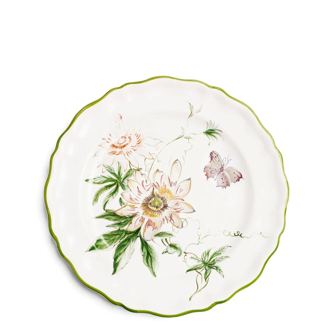 Daylesford x Colefax Quince Garden Dinner Plate With Passion Flower