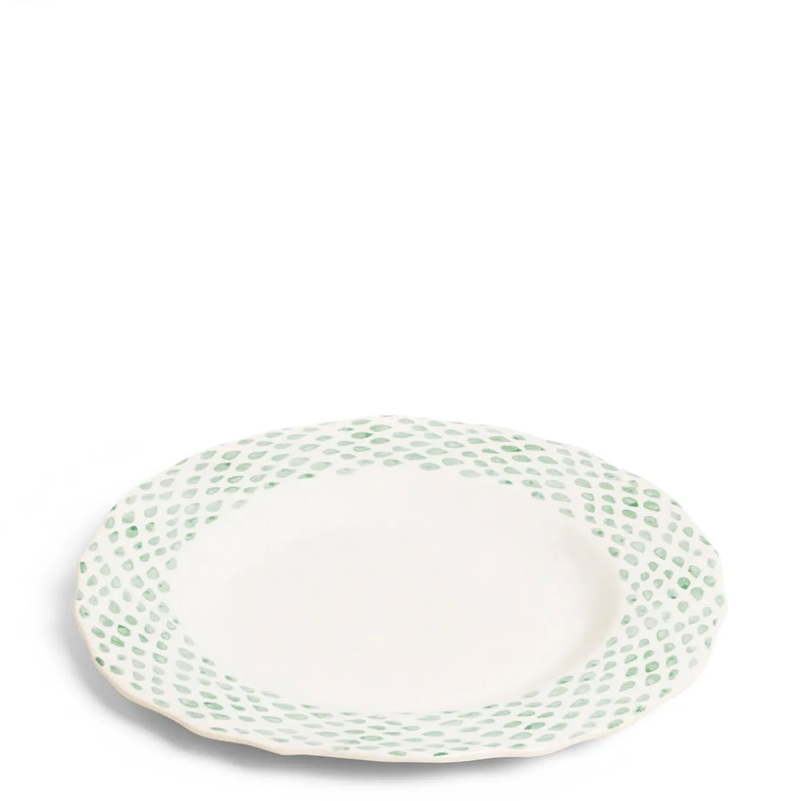 Dot Dinner Plate Green