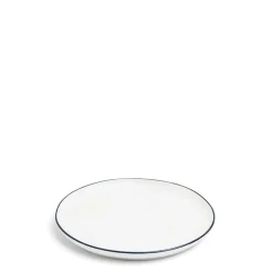 Edge Dessert Plate Blue
