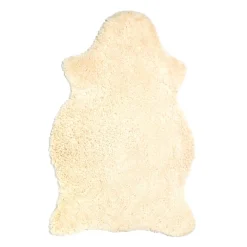 Ella Shorthair Sheepskin Rug in Cream