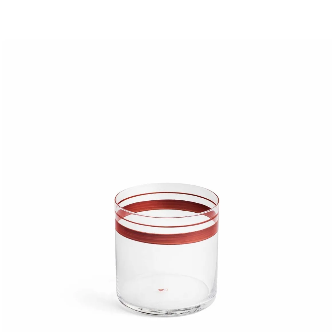 Fine Stripes Low Tumbler Claret