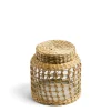 Glass Pot with Weave Medium