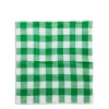 Green & White Check Napkin
