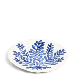 Leaf Dinner Plate Blue