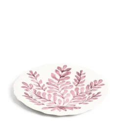 Leaf Dinner Plate Pink