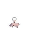 Leather Pig Keyring