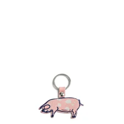 Leather Pig Keyring