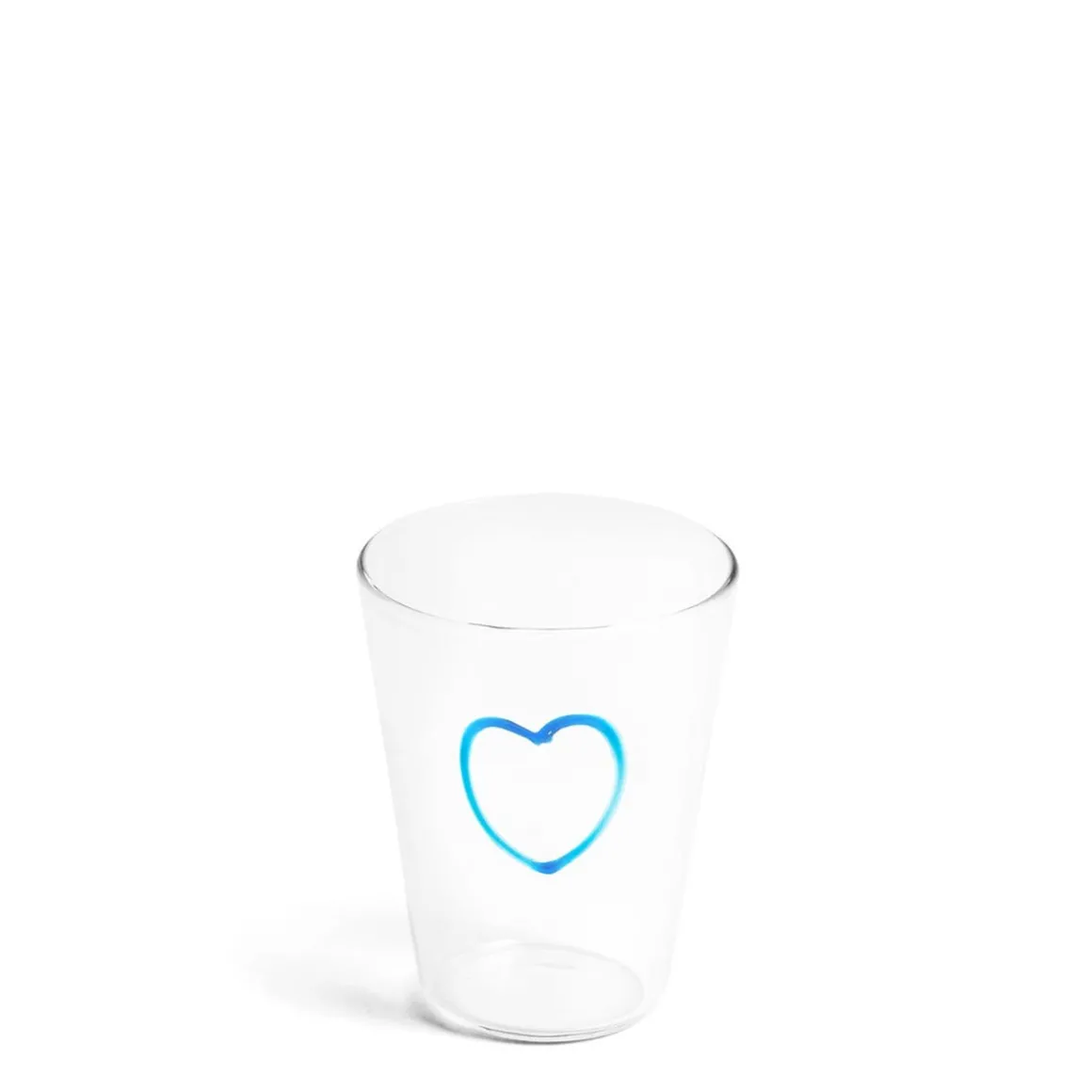 Light Blue Heart Glass