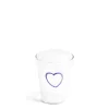 Lilac Heart Glass