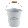 Metal Bucket with Wooden Handle
