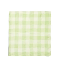 Mint & White Check Napkin