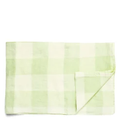 Mint & White Check Tablecloth