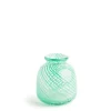 Miro Green Spiral Stripe Vase