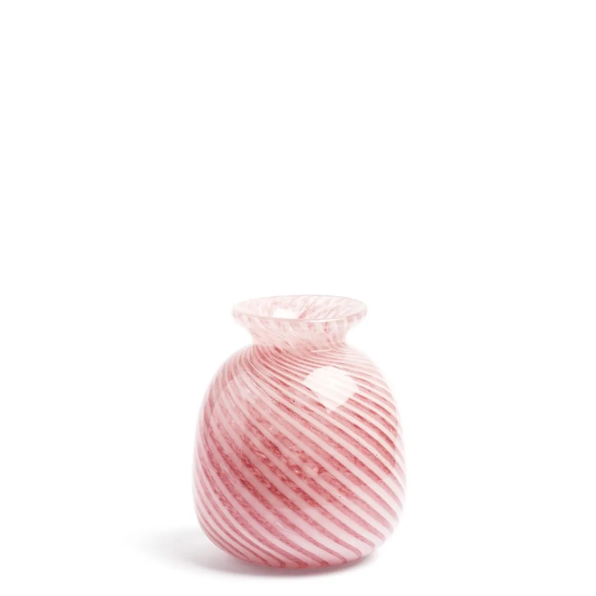 Miro Pink Spiral Stripe Vase