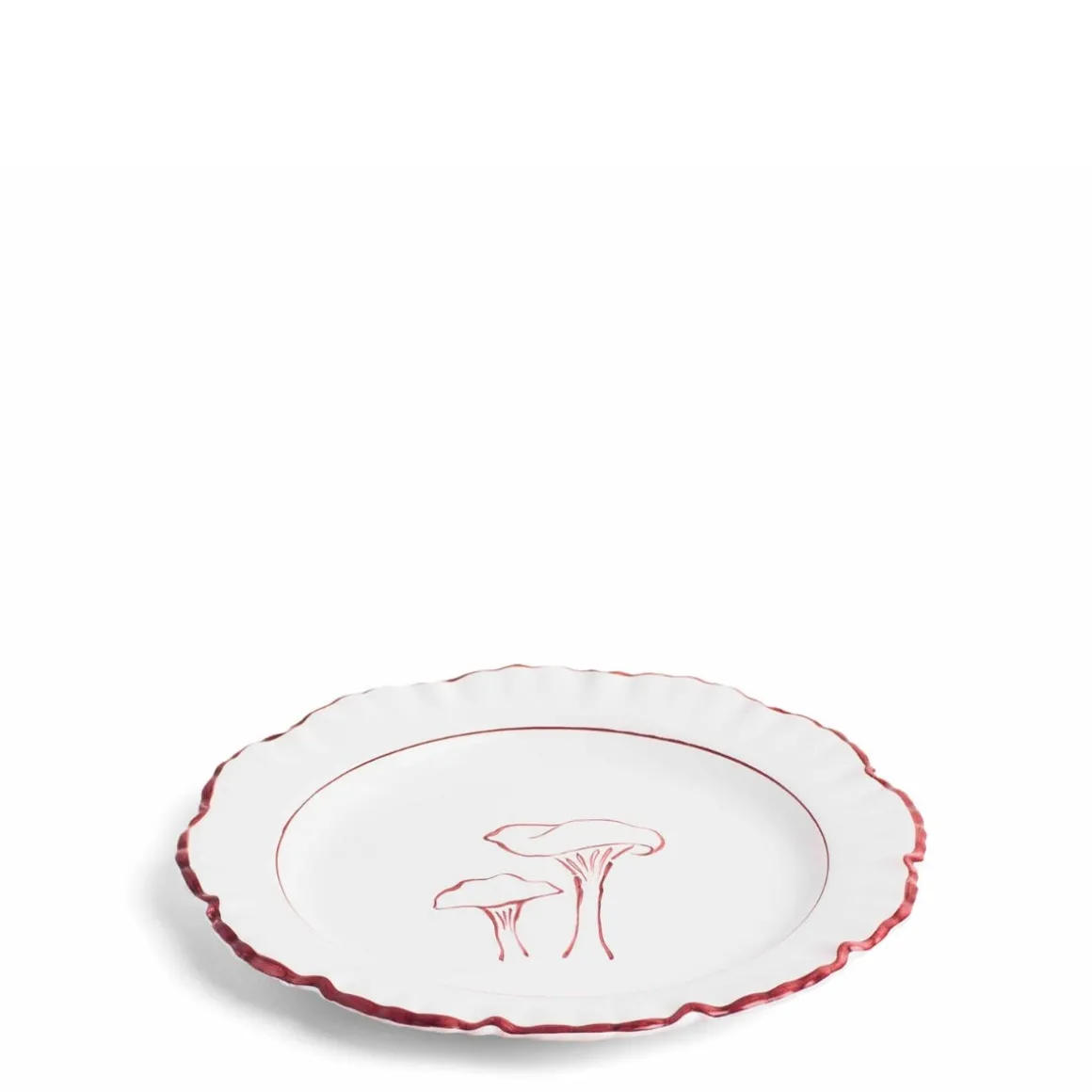 Mushroom Blewit Plate Claret