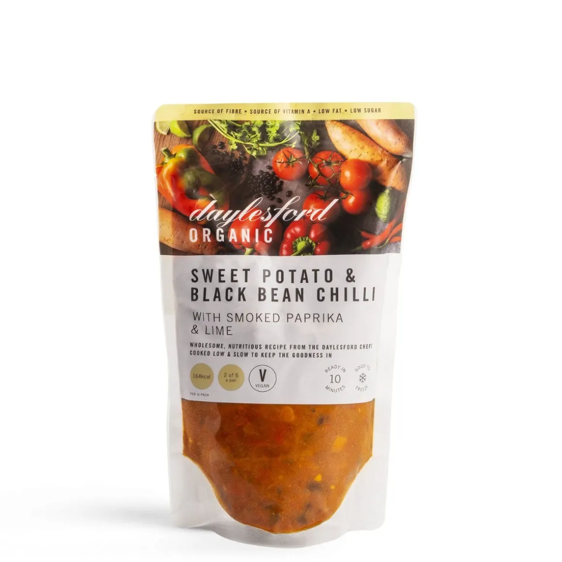 NEW: Organic Sweet Potato & Black Bean Chilli