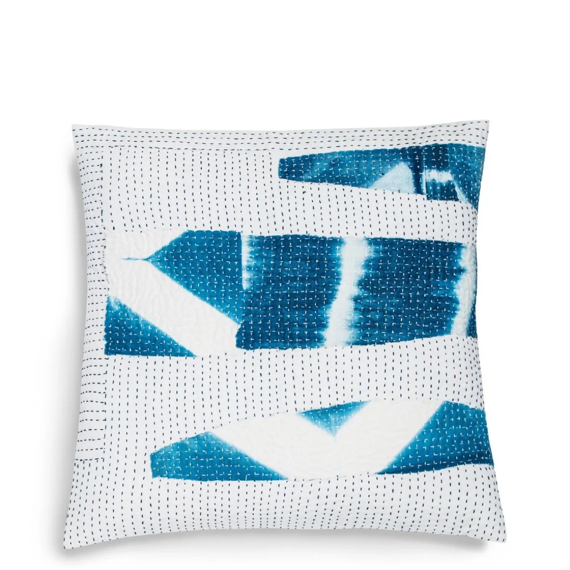 Nila Fragment Kantha Cushion Square