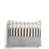 Patchwork Cushion Navy & White Rectangle