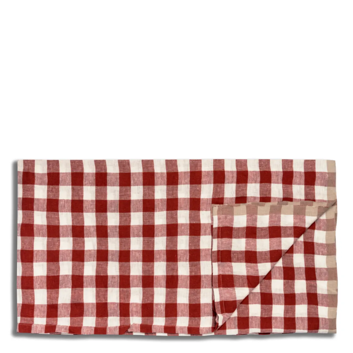 Portobello Gingham Tablecloth Red