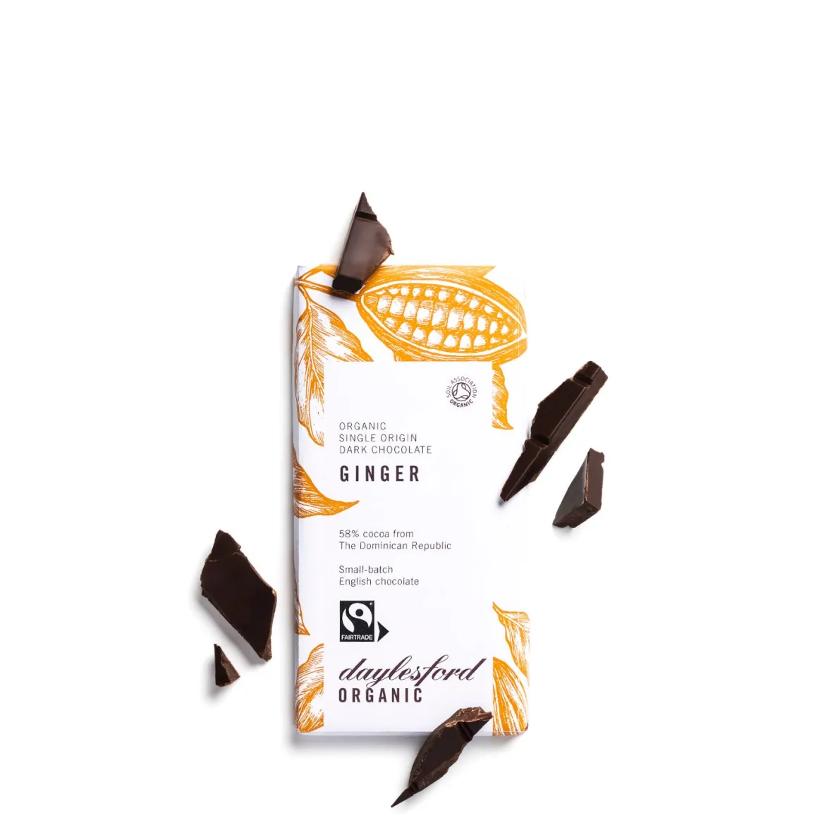 Single Origin Dark Chocolate Ginger Bar