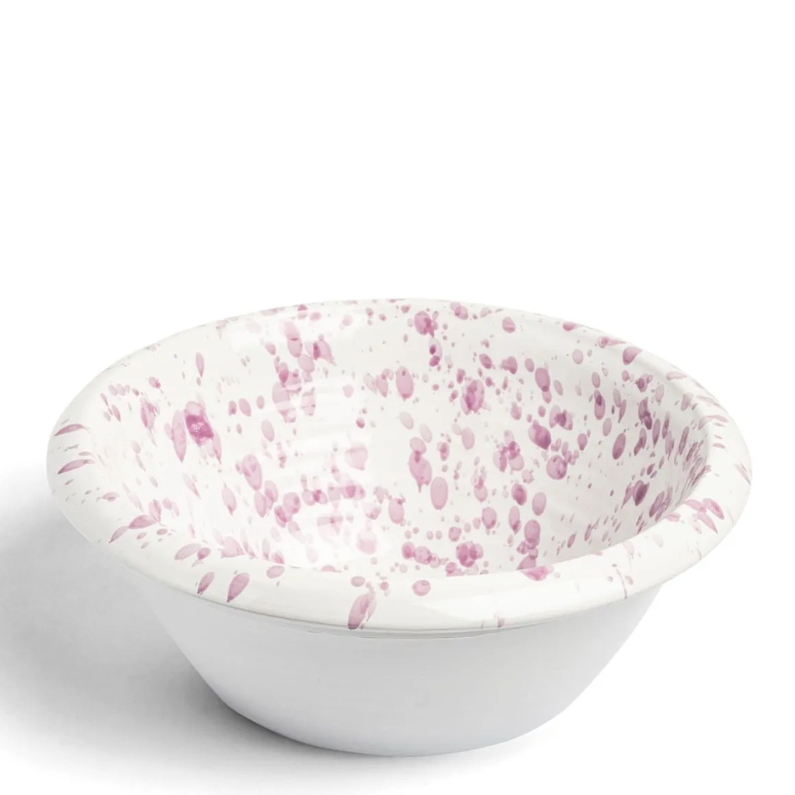 Solstice Splatter Salad Bowl Lilac Ceramic