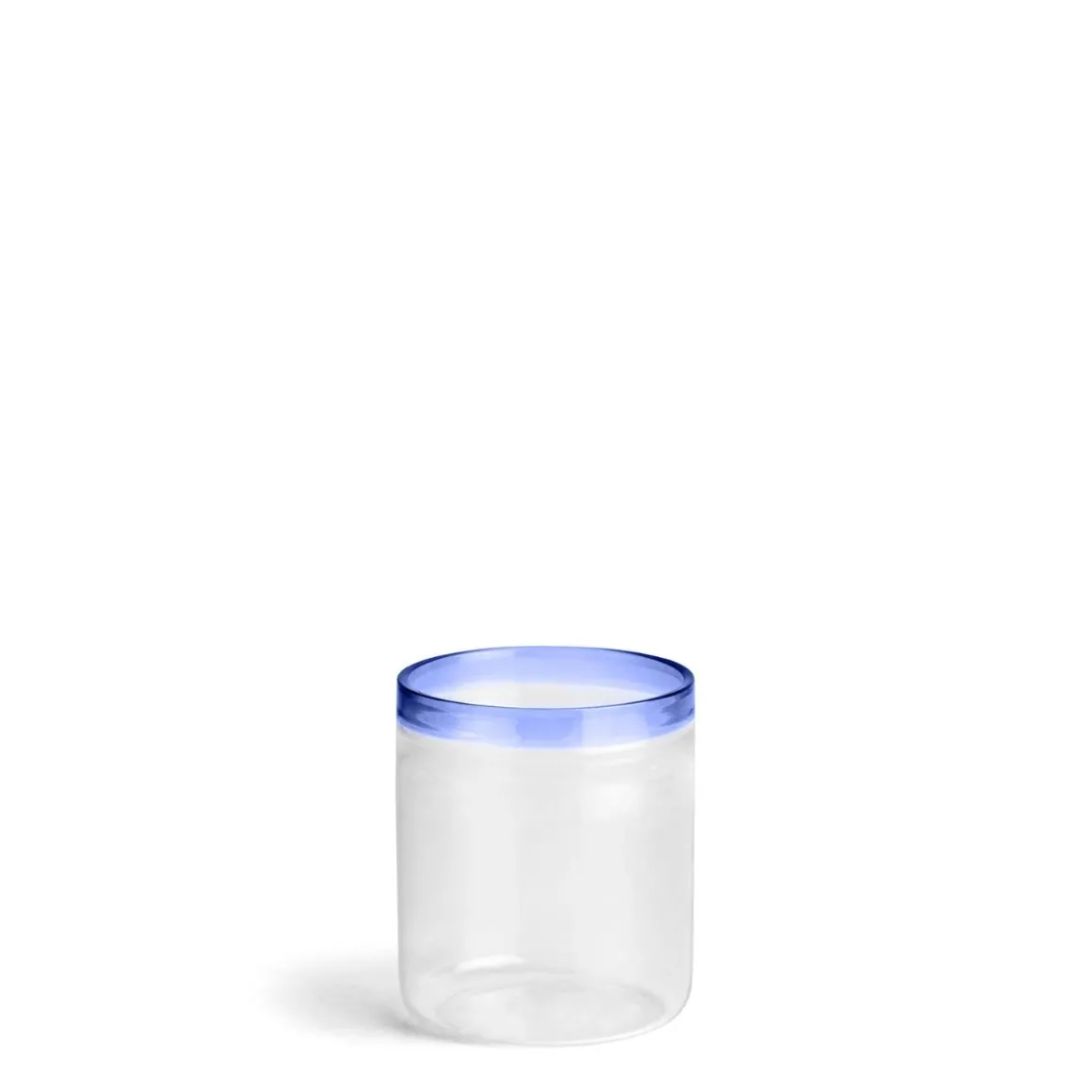 Tealight Candle Holder with Blue Rim