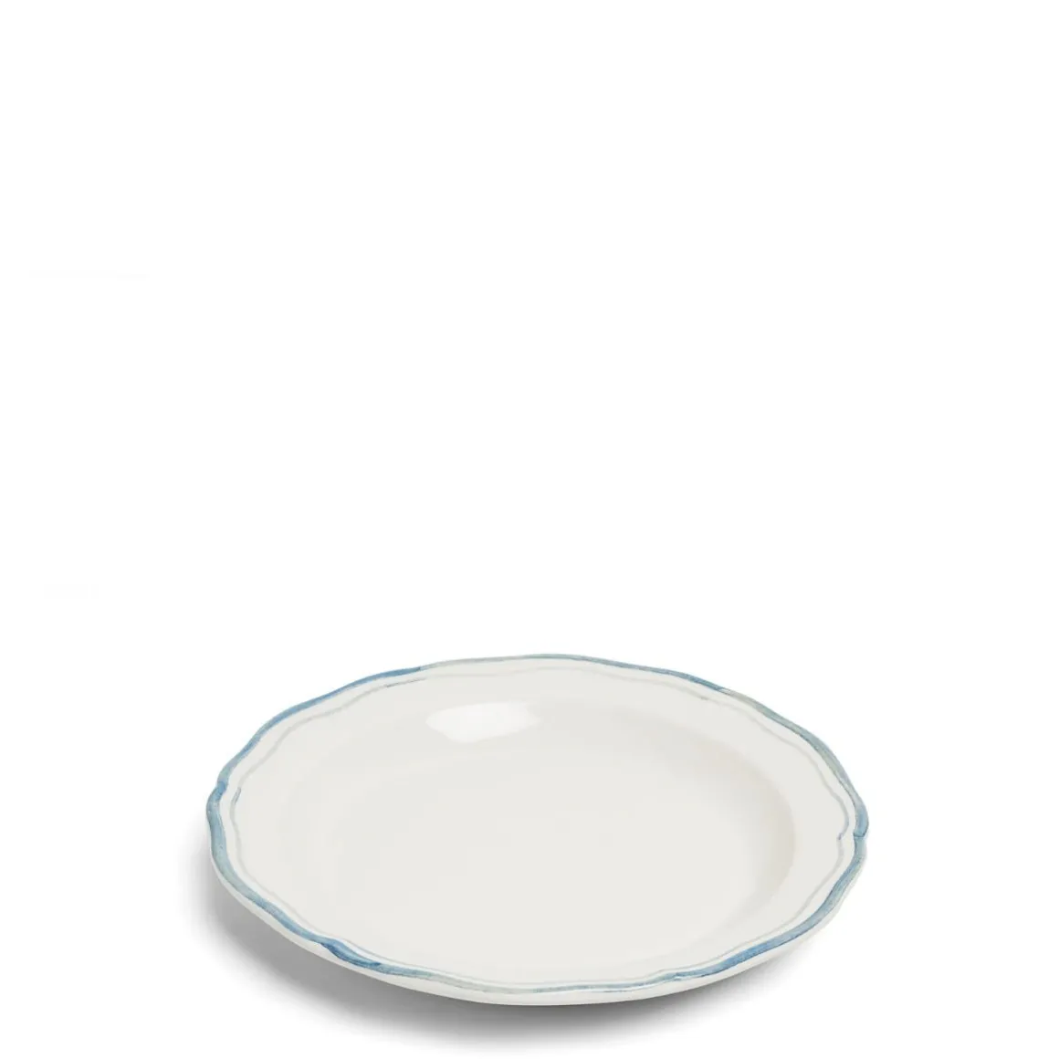 Vintage Side Plate Double Blue Border