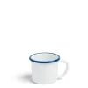 White & Blue Enamel Mug