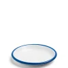 White & Blue Enamel Plate Small