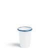 White & Blue Enamel Tumbler Small