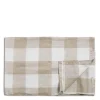 White & Natural Check Tablecloth