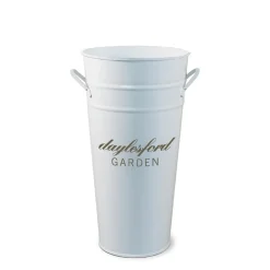 White Florist Bucket Small