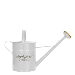 White Outdoor Watering Can Small